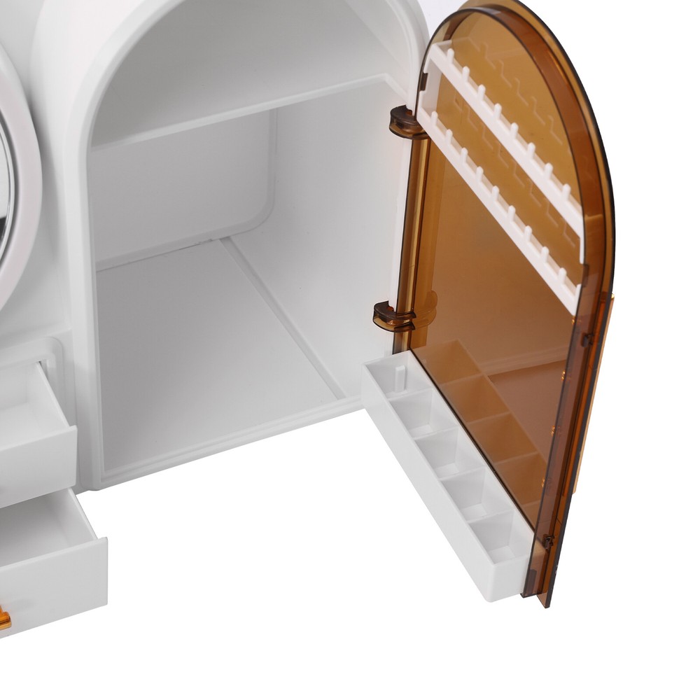 Combined Cosmetic Large Capacity Storage Box Multi Function With USB LED Light