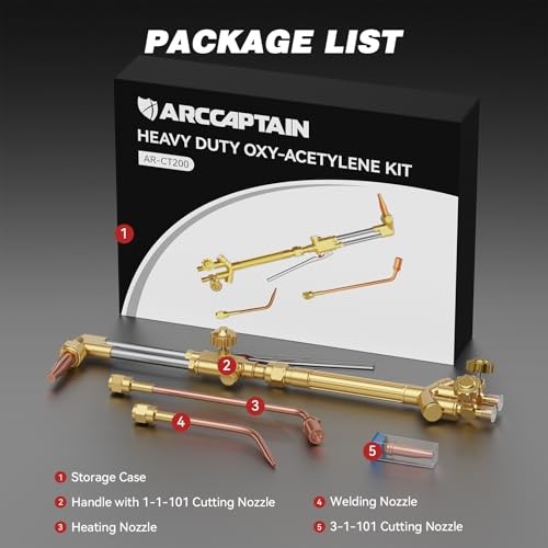 Oxy Acetylene Cutting Torch, Heavy Duty Cutting Torch Kit, CA2460 CT200