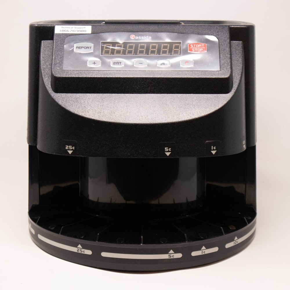 Cassida C200 Coin Sorter Digital Machine for parts. Not working