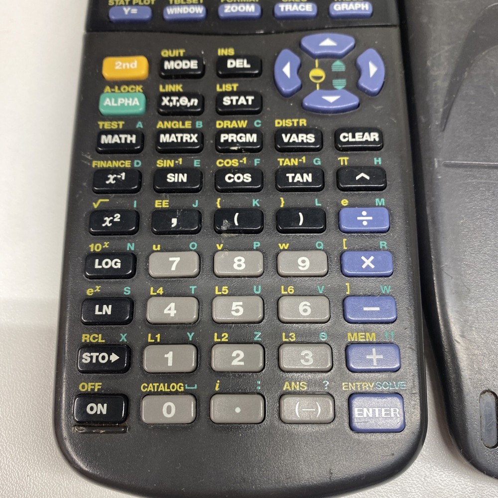 TEXAS INSTRUMENTS TI-83 PLUS GRAPHING CALCULATOR W/COVER -TESTED READ