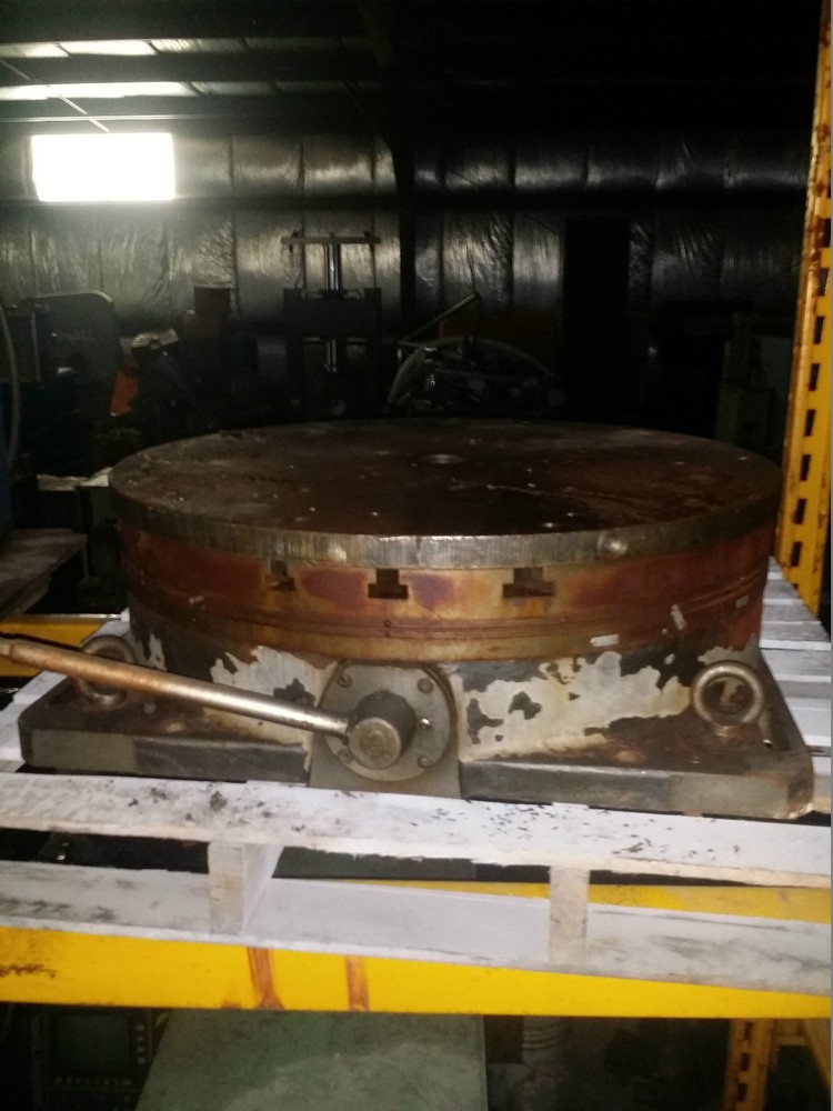 32" T-slot Manually Powered Locking Rotary table 10" tall