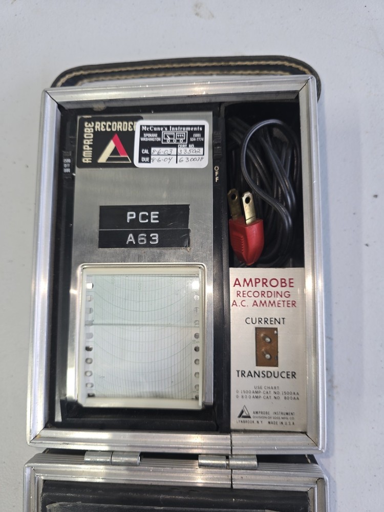 Vintage - AMPROBE Recorder Chart Printer - AC Volt Ammeter - Current Transducer