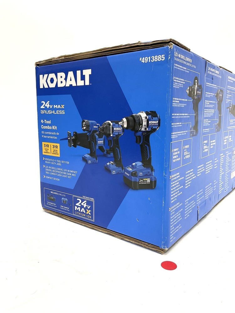 Kobalt 4913885 Four Tool Combo Kit 10236830-8
