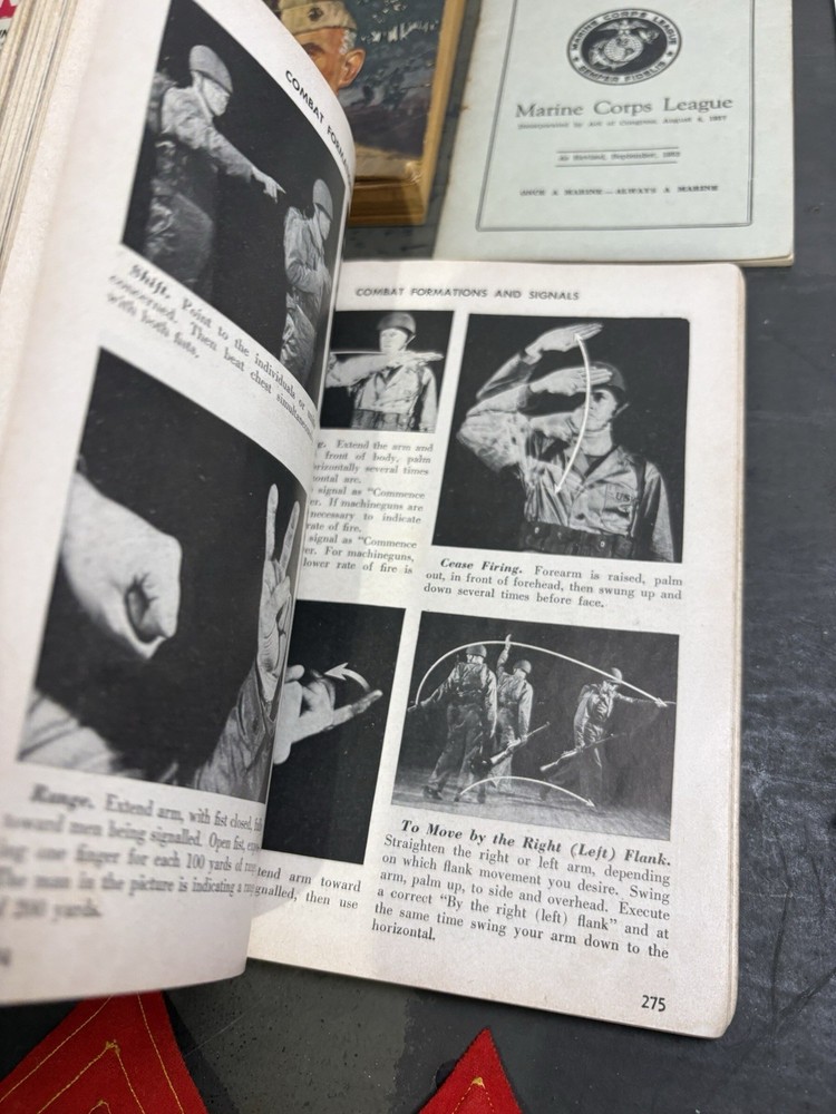Named USMC Marine Corps League Commandant Lot Uysase 1949 Guidebook + Docs