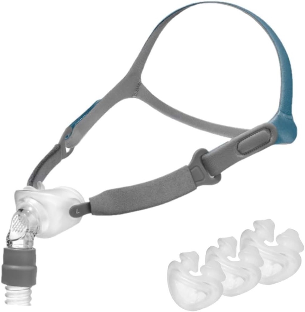 Rio II Nasal Pillow Mask Starter Pack (Small, Medium, Large), Clear