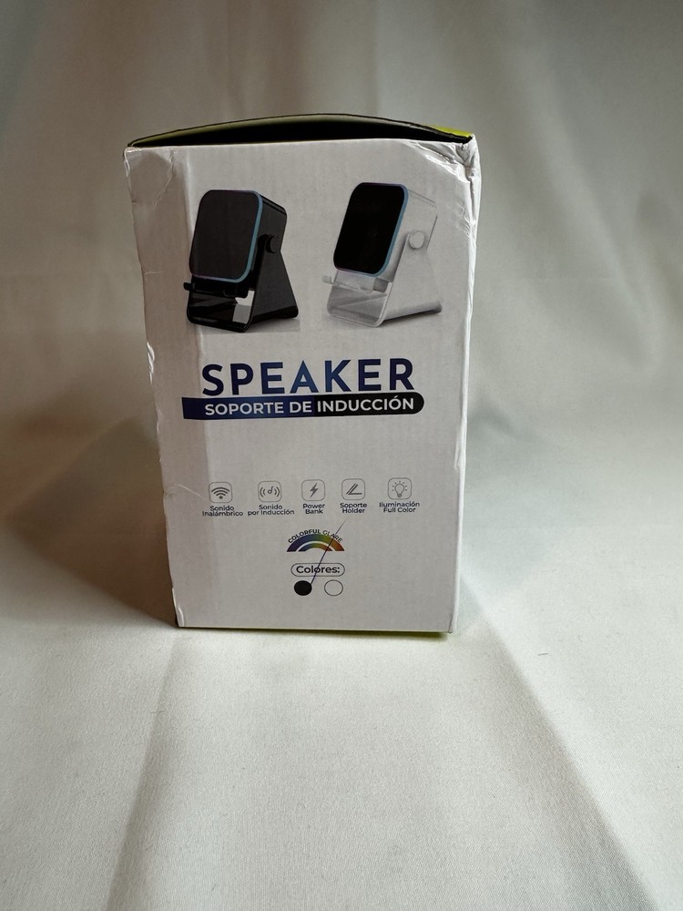 Wireless Induction Bluetooth Speaker Stand - Black.