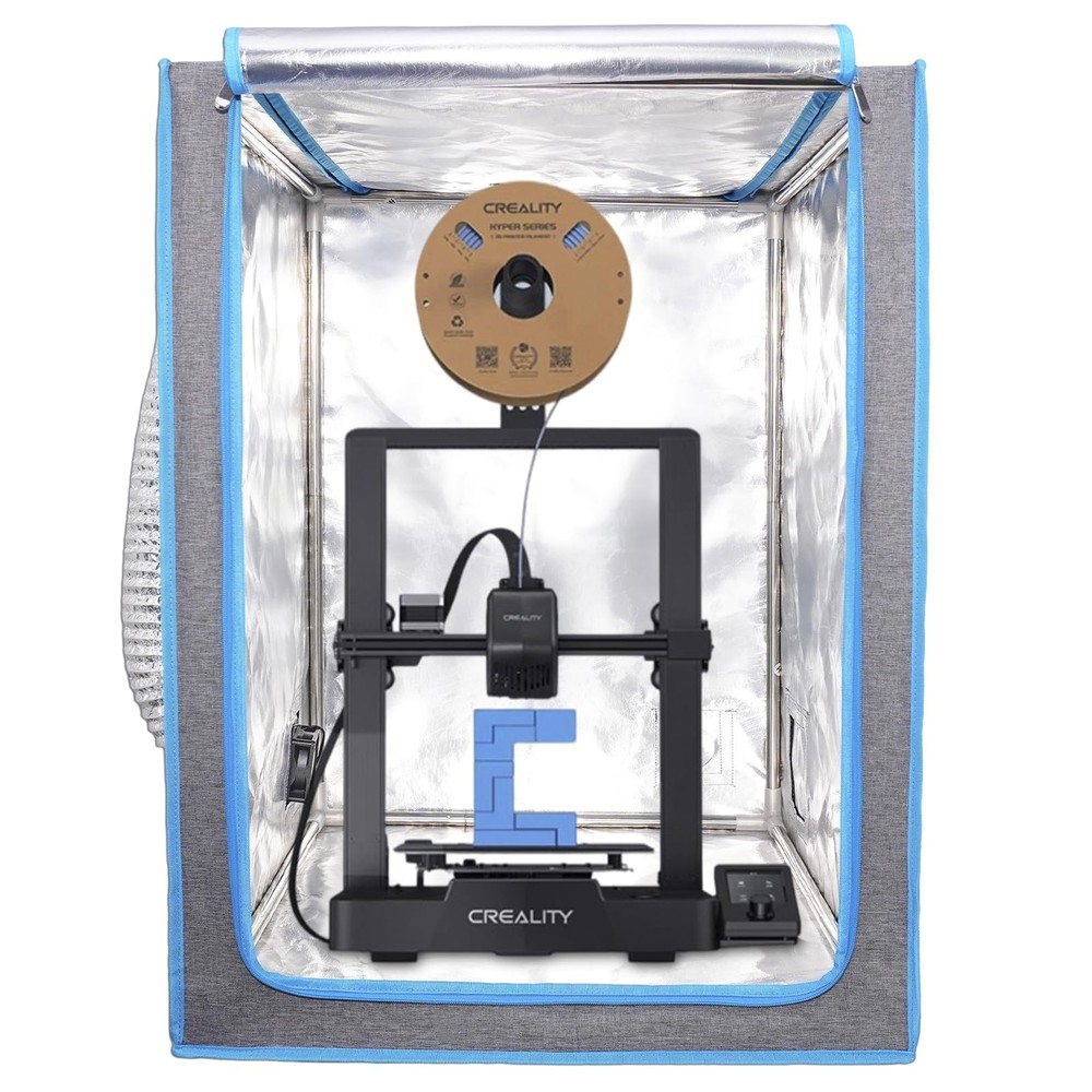 Resin 3D Printer Enclosure with Ventilation Kit Speed Control Vent Dustproof ...