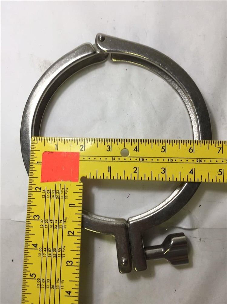 Sanitary Pressure Tri Clamp 6-1/4" Single Hinge