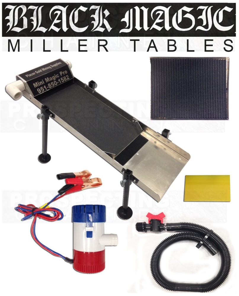 MINI BLACK MAGIC PRO MILLER TABLE + Vortex Mat Pull Out Tray + PUMP + SQUEEGEE