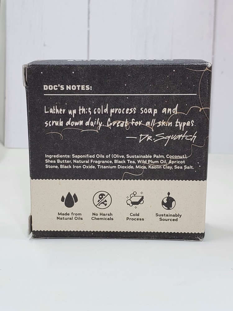 EMPTY BOX ONLY Dr. Squatch Limited Ed. Bar Soap Black Hole BOX ONLY