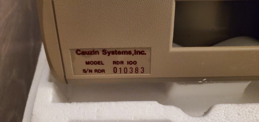 CAUZIN SOFTSTRIP READER FOR MACINTOSH VINTAGE APPLE WITH FLOPPY SOFTWARE