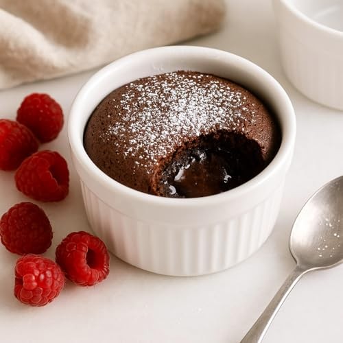 4pc Oven Safe White Fluted Ceramic Ramekins Baking Supplies Kitchen