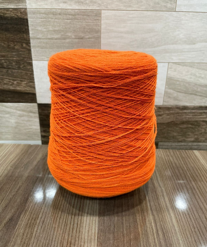 Falak Embroidery Thread type Wool (Orange) Free Shipping