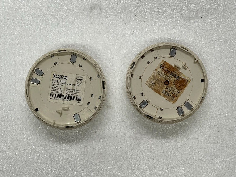 2Qty Of System Sensor 5351E ROR & Fixed Temperature Detector