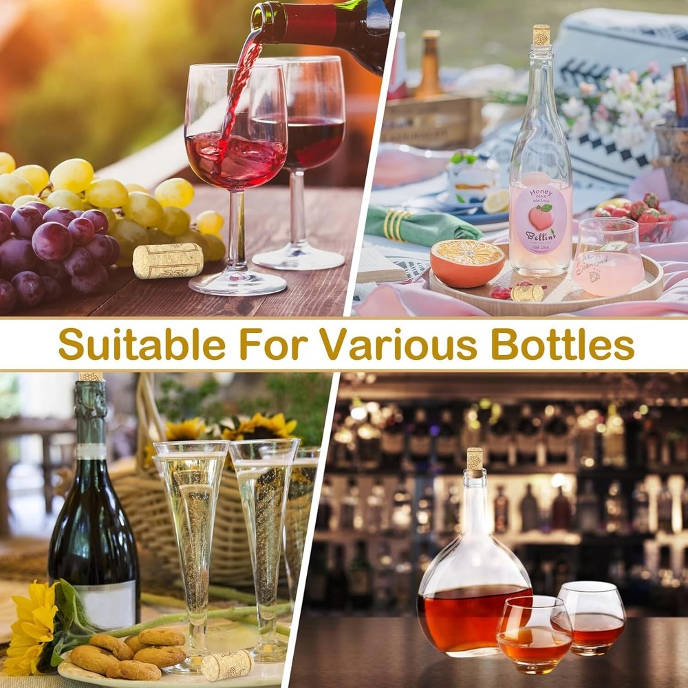14 Premium #9 Straight Wine Corks for Wine Bottles