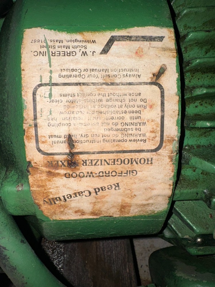 3 HP Greerco Explosion Proof Disperser Mixer Homogenizer