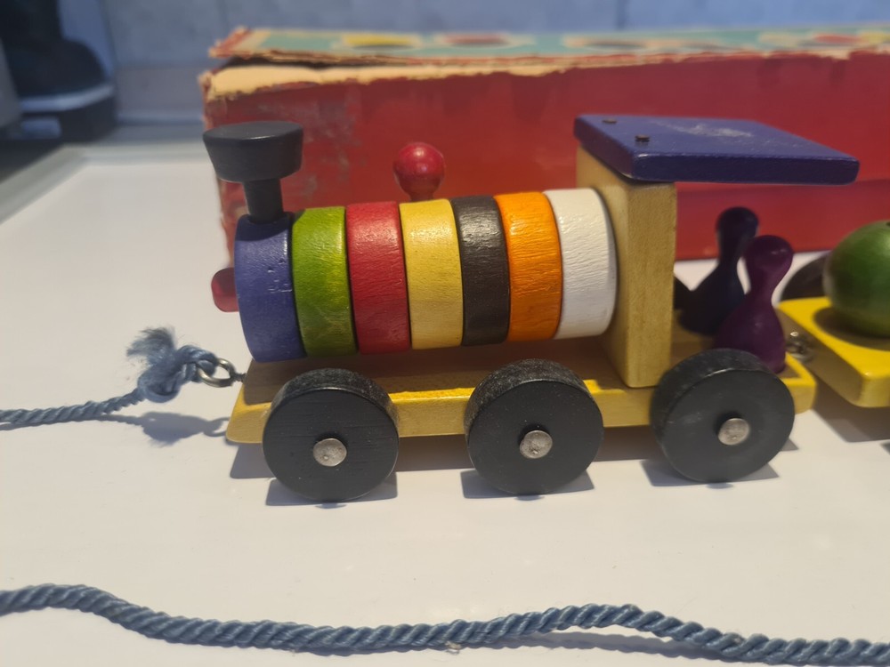 Tofa Wooden Train 1950s 100% Complete