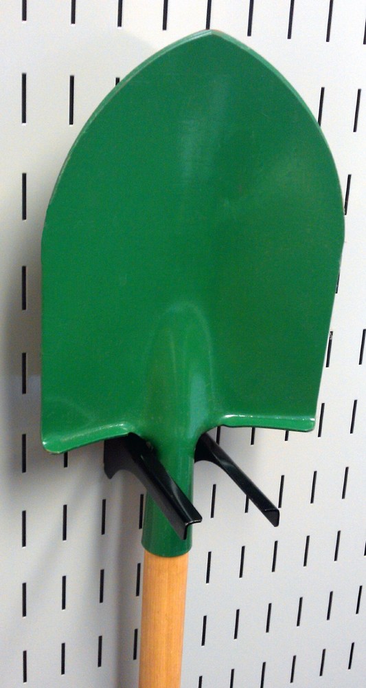 Black Metal Pegboard Hook For Tool Board 11/4in Handle 4in Deep 35lbs Capacity