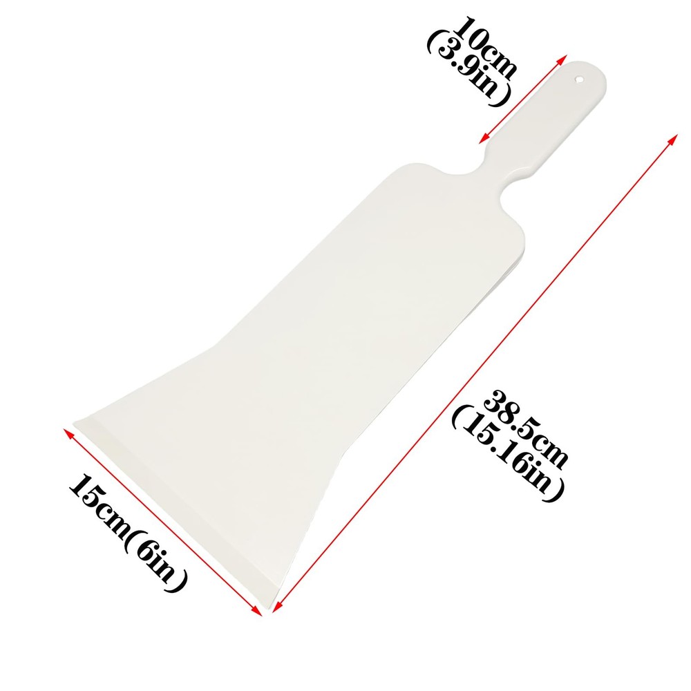 GWEITOOL Window Tint Tools Plastic Squeegee Long Handle Large, White