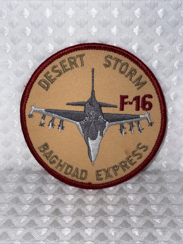 Desert Storm F-16 Baghad Express Military Patch USAF