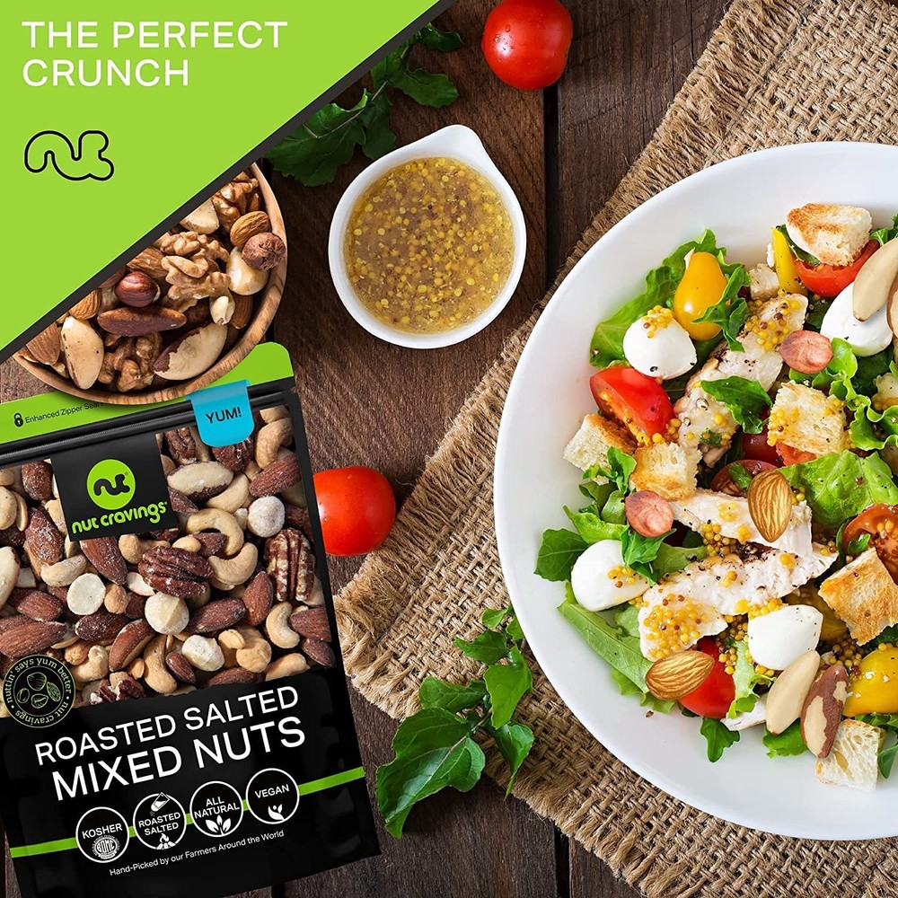 Roasted & Salted Mixed Nuts - Brazils, Pecans, Almonds, Hazelnuts, Cashews...