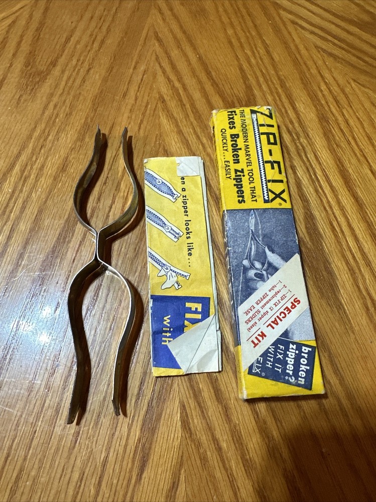 Vintage ZIP-FIX Sewing Zipper Tool With Box & Instructions