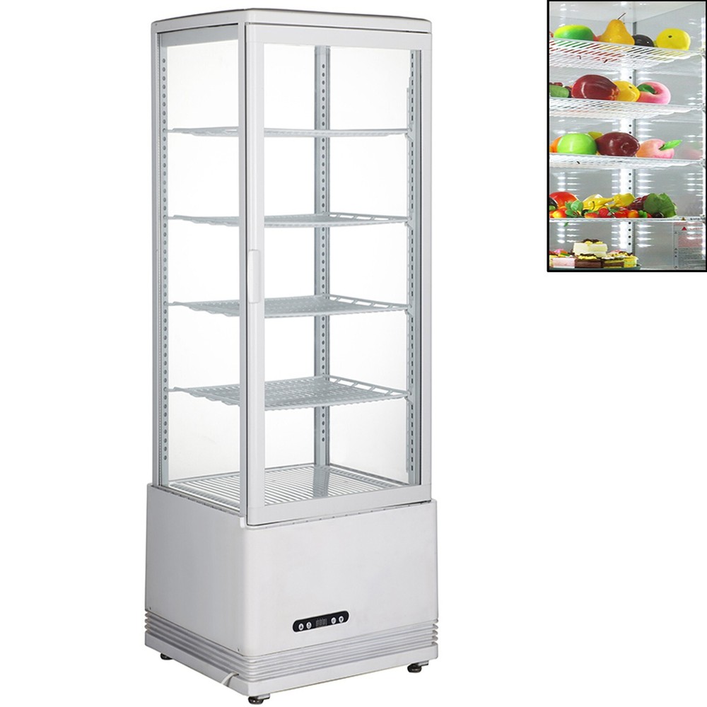 Vertical Refrigerated Case Cake Display Case Bakery Showcase Automatic Defrost