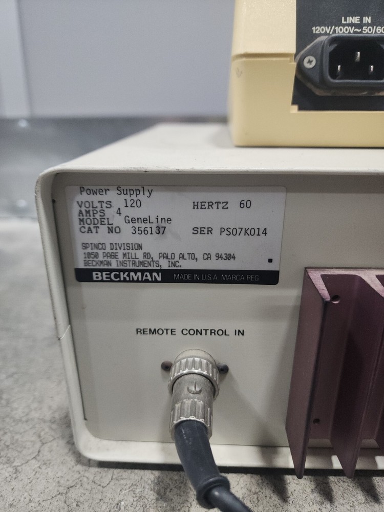 Beckman GeneLine Power Supply and GeneLine Controller