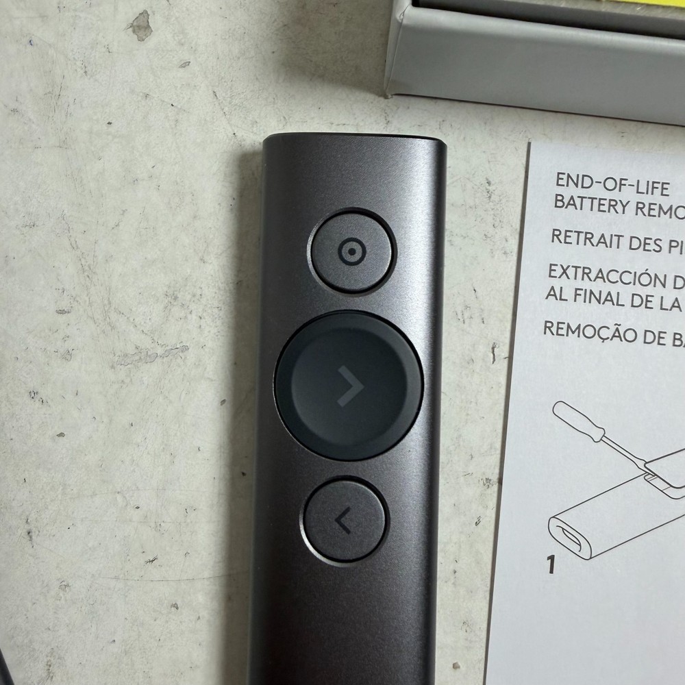 Logitech Spotlight Slate Advanced Wireless Bluetooth Presentation Remote Control