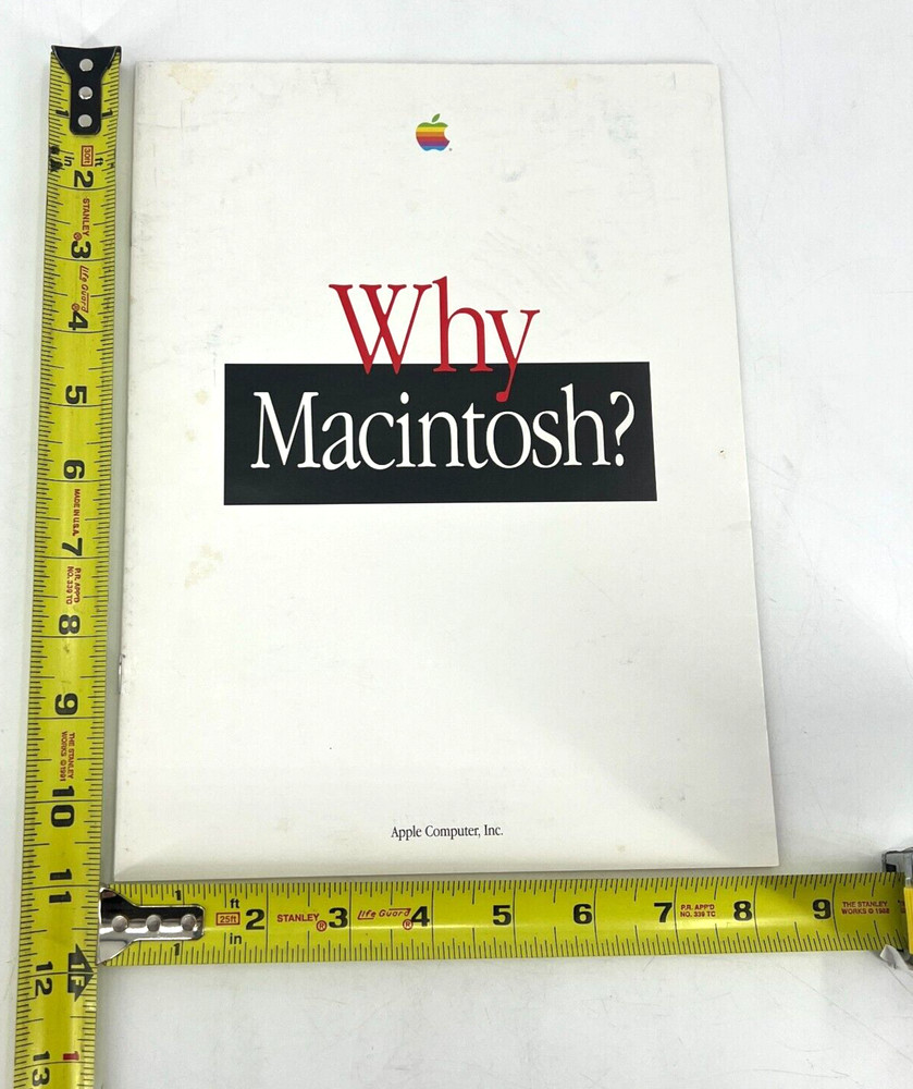 Apple Computer 1996 "Why Macintosh?" Promotional Ad Brochure