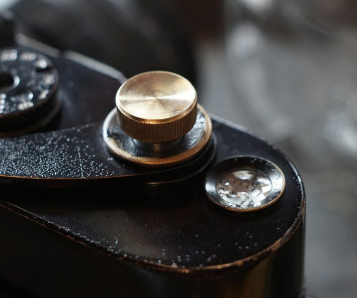 NANIGASHI Shutter Release Button BRASS ' LARGE ' L Size #013411