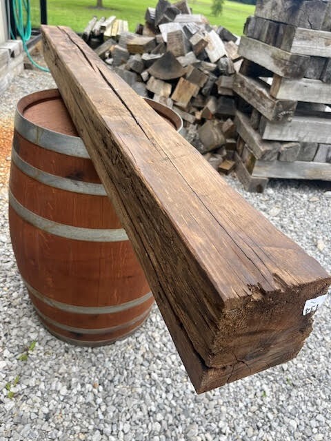 134 Fireplace Mantle Beam 72"x6"x6" Solid, Rustic, Salvage