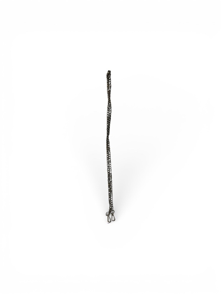 50" Black Iron Flat Chain Strap Handbag Chain