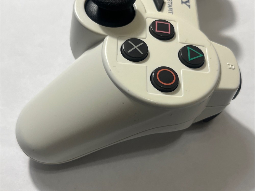 Sony PS3 DualShock 3 Wireless Controller – White OEM Original Tested