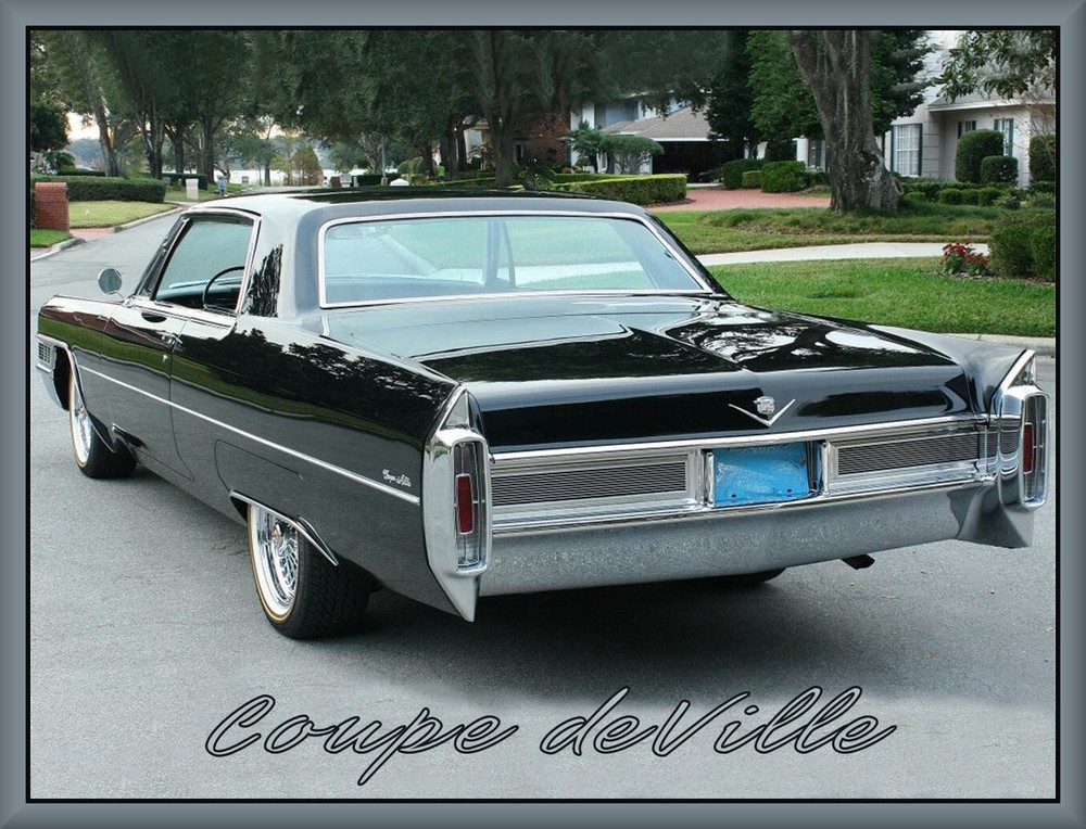 1965 Cadillac Coupe DeVille Black, Toolbox - Refrigerator Magnet, 42 MIL