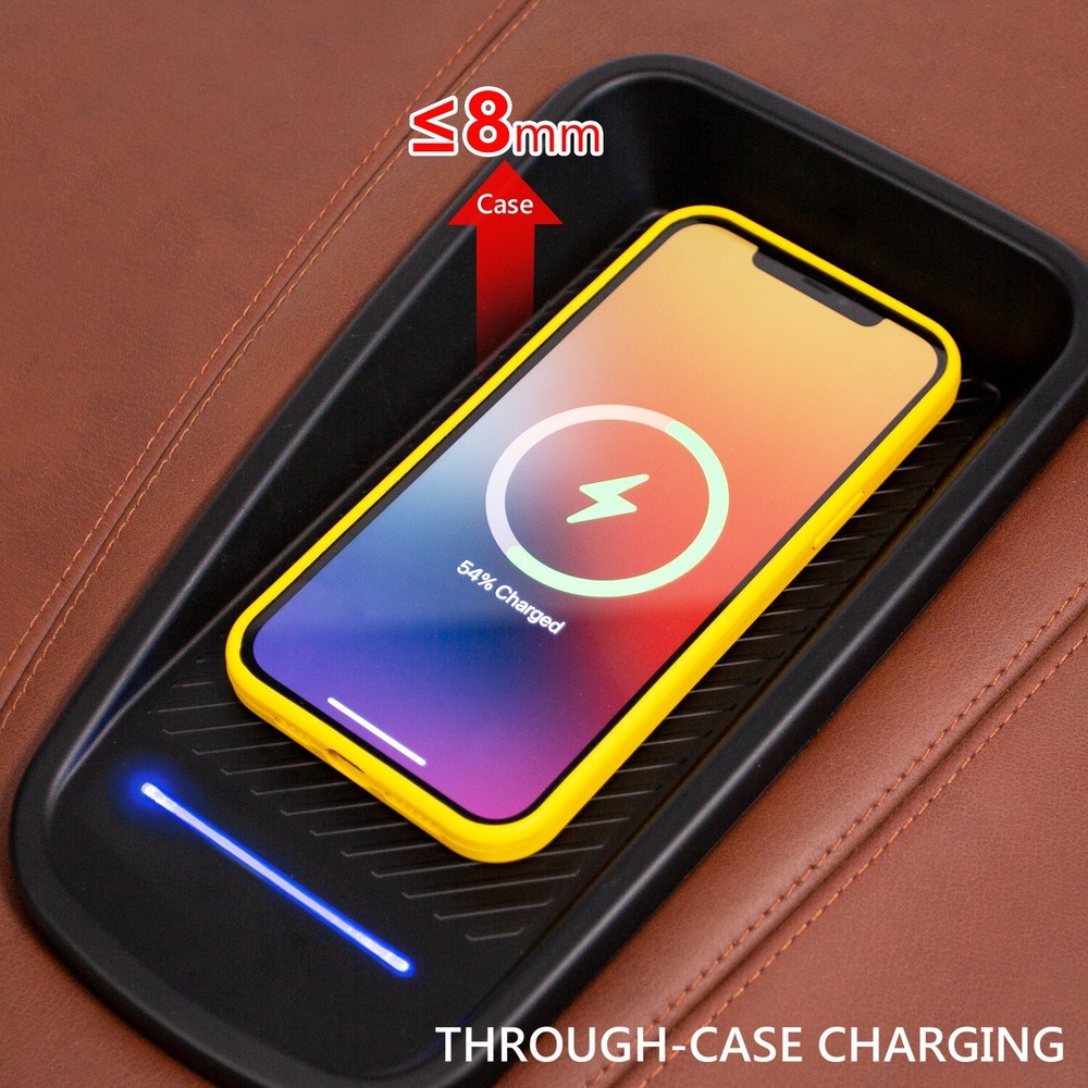 For 2015-2020 Cadillac Escalade Center Console Charging Wireless Charging Tray