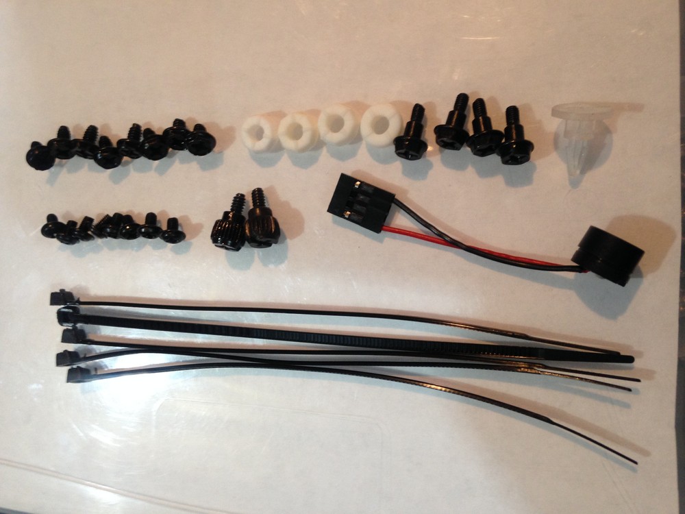 Desktop PC screw set black (with PC POST Speaker)