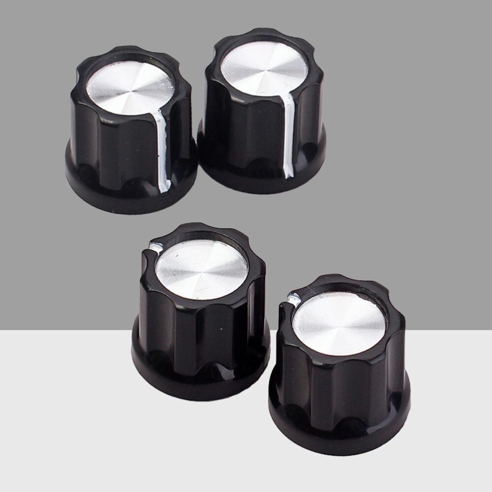 4 Pcs Pot Knobs Replacement Universal Control Bass -type Shaft