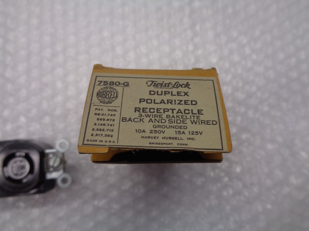 HUBBELL 7580-G RECEPTACLE NSMP