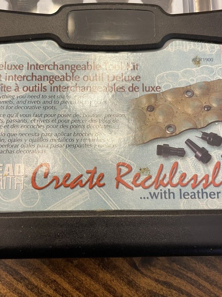 Create Recklessly With Leather Deluxe Interchangeable Tool Kit USED
