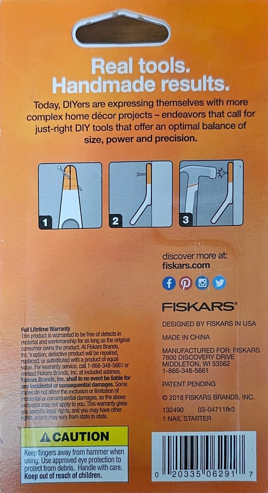 Fiskars Built to DIY Precision Nail Starter