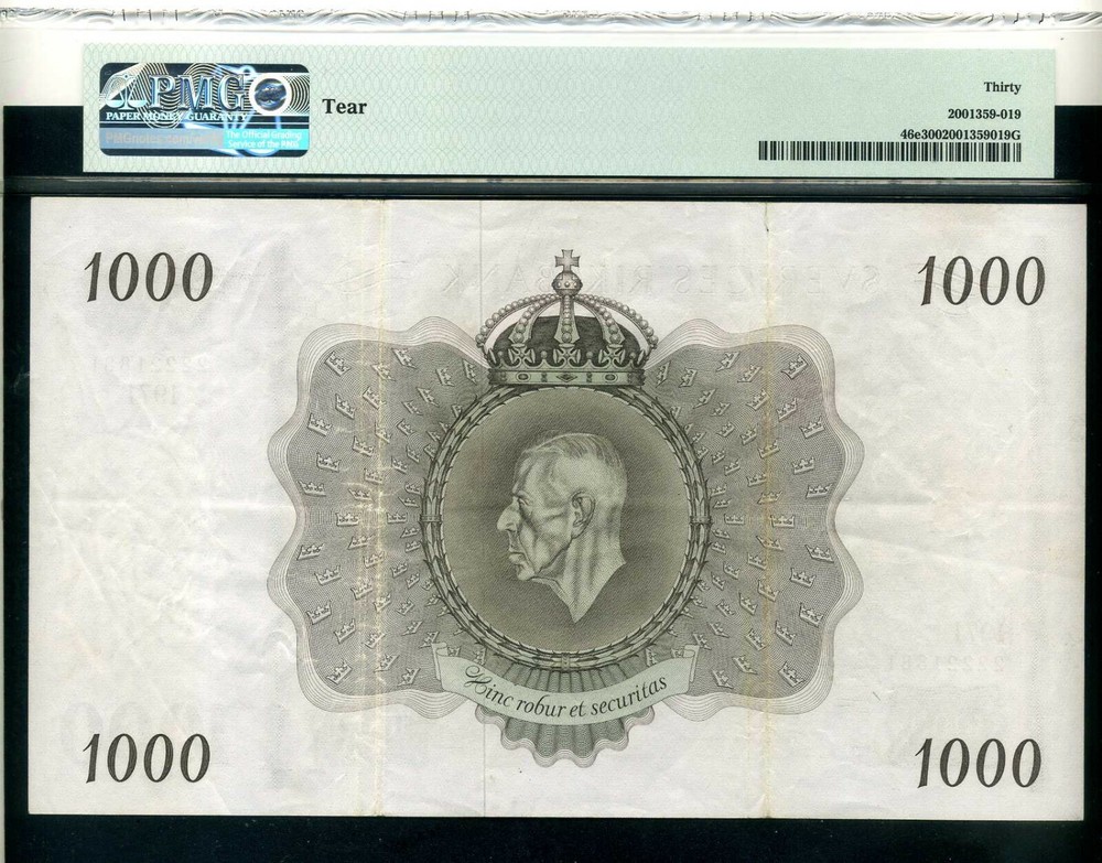 Sweden 1000 kronor 1971 - VF