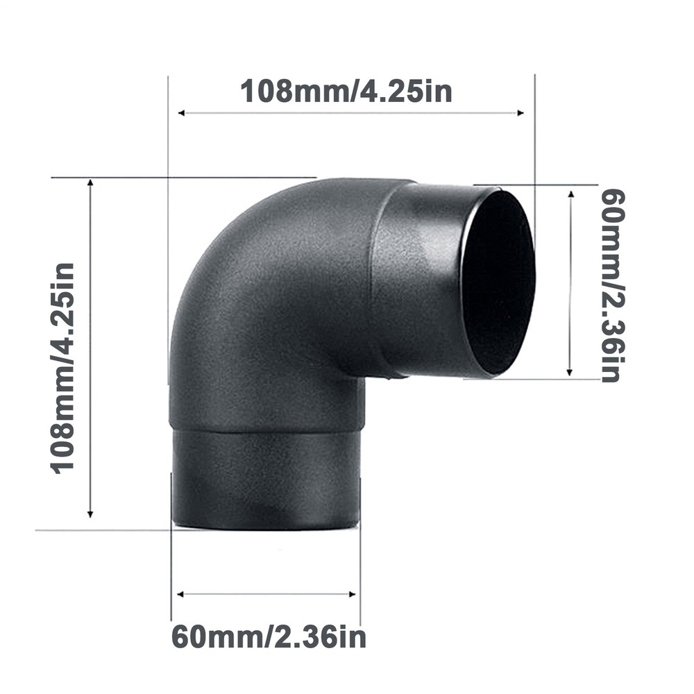60mm Ducting Pipe Elbow Outlet L Connector For Parking Air Diesel Heater Part