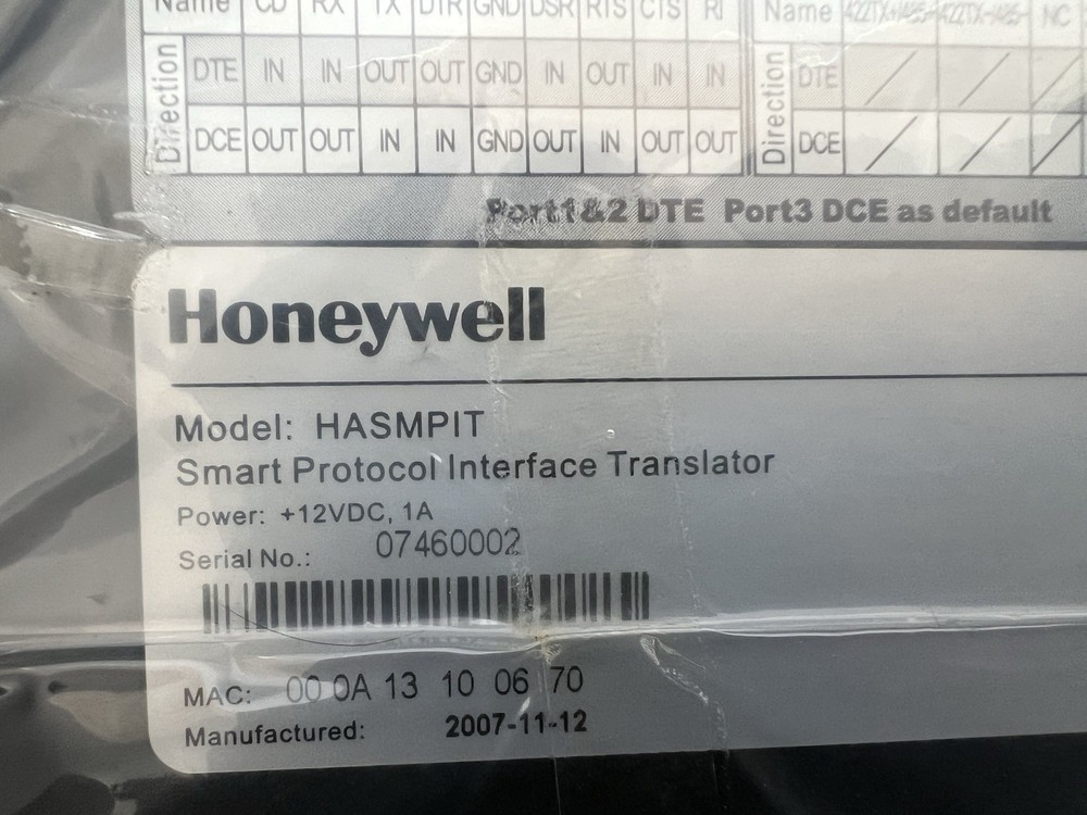 Honeywell HASMPIT SmartPIT Smart Protocol Interface Translator for POS/ECR/ATM