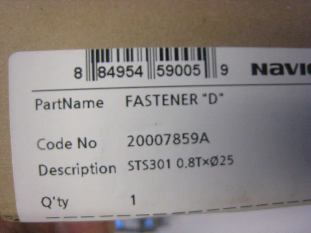NAVIEN Fastener 20007859A For On Demand Boiler NEW in Box