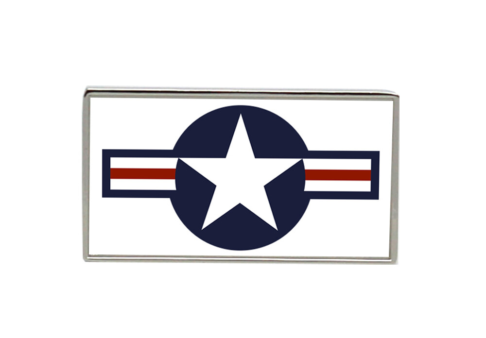 United States Roundel Rectangle Pin Badge