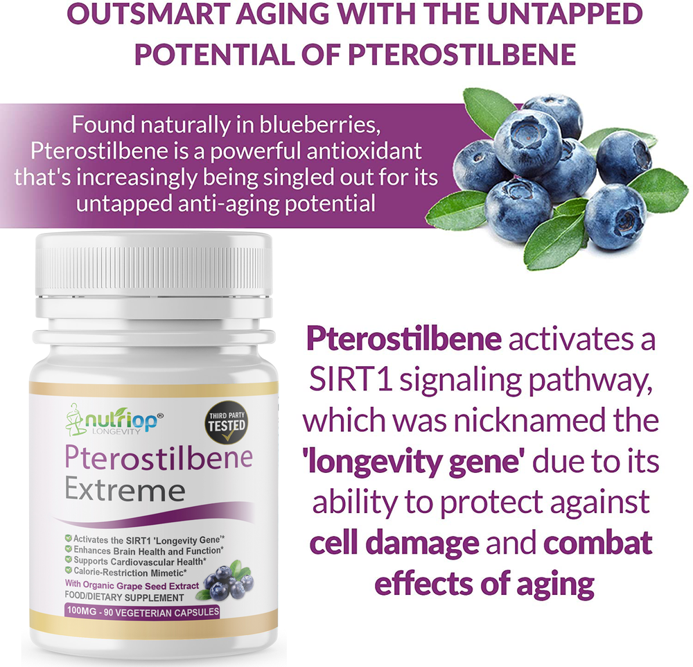 Pterostilben Extreme - 100 mg Kapseln (x90)