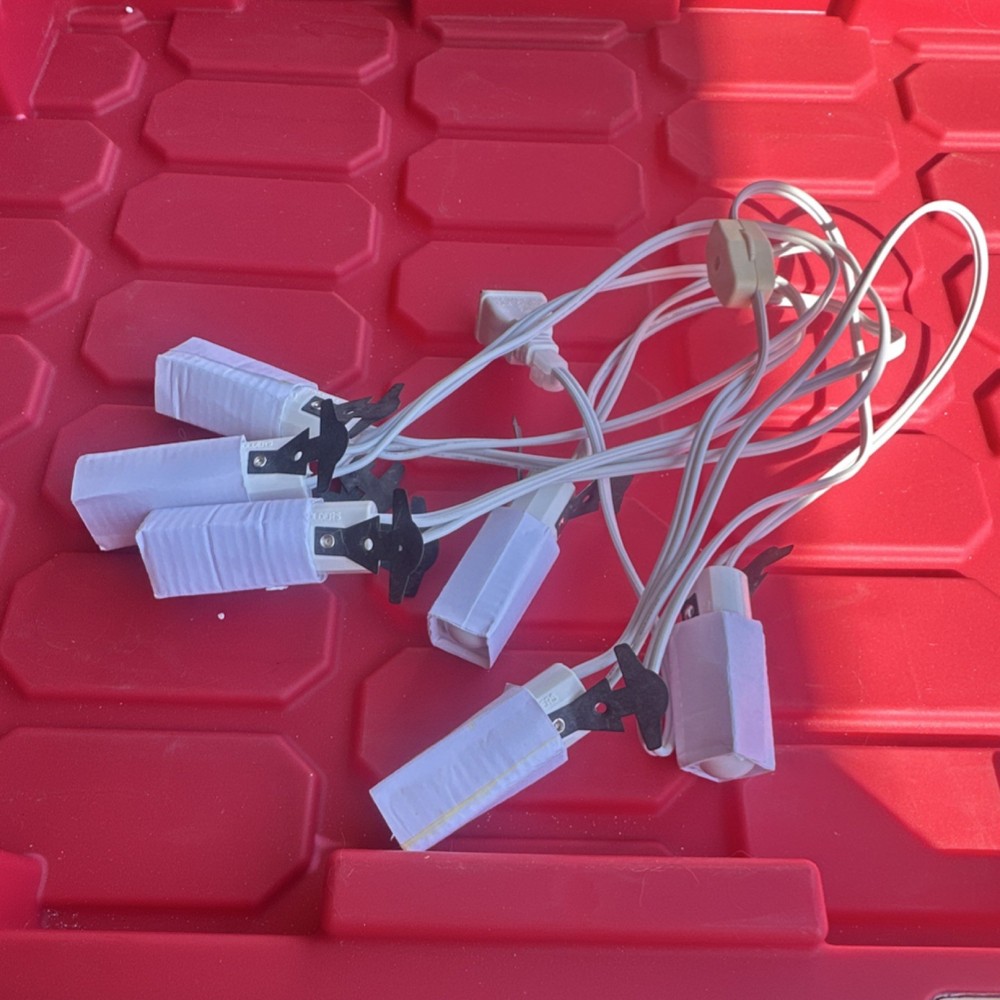 White Plastic String Light with Clips, Less Than 20 Lights