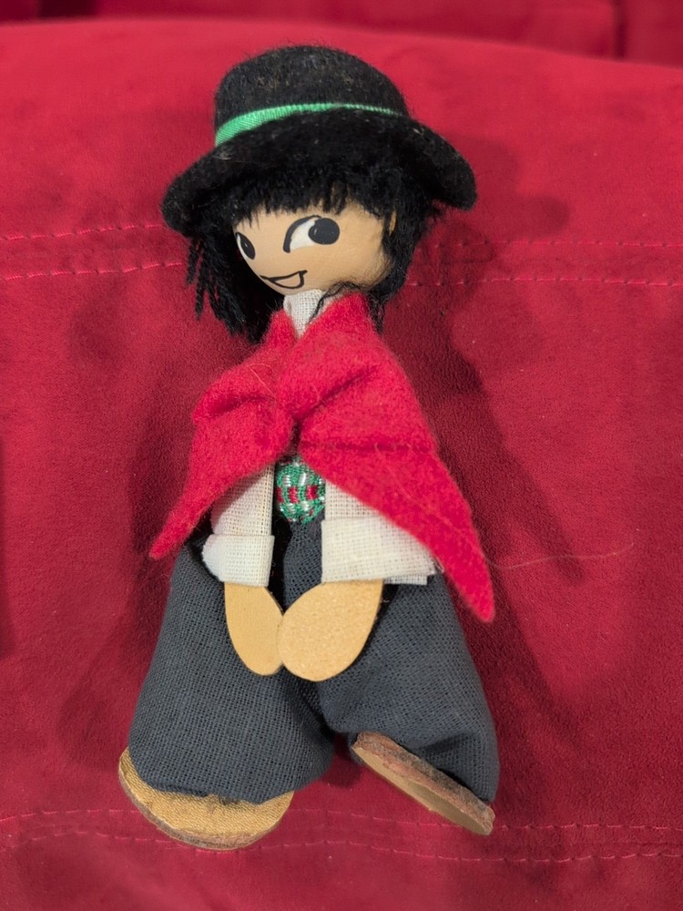 Peruvian Andean Doll 6 Inch Folk Art