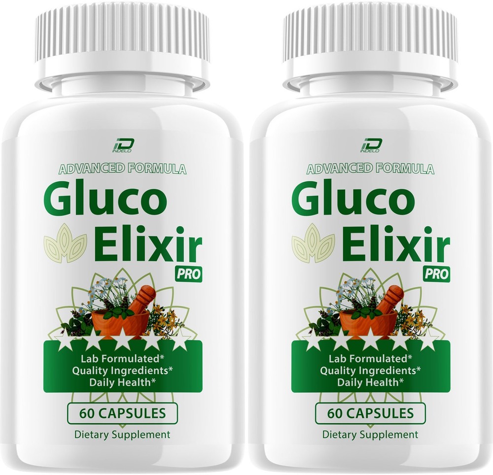 (2 Pack) Gluco Elixir Capsules – GlucoElixir Natural Blend Glycogen Support